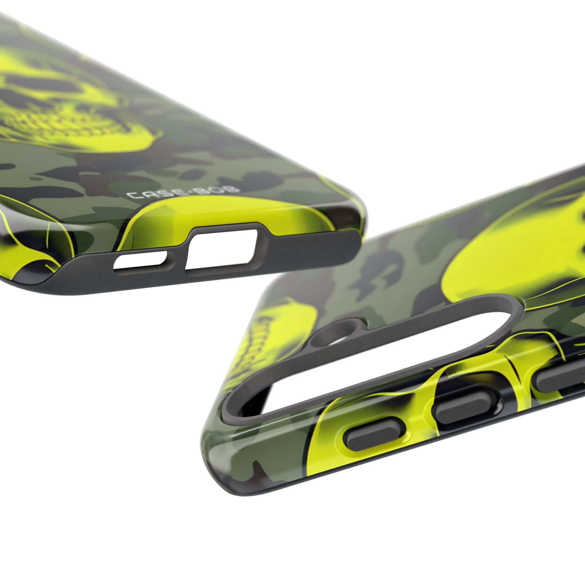 Neon Skull Camo Samsung S25 Cover - Tough