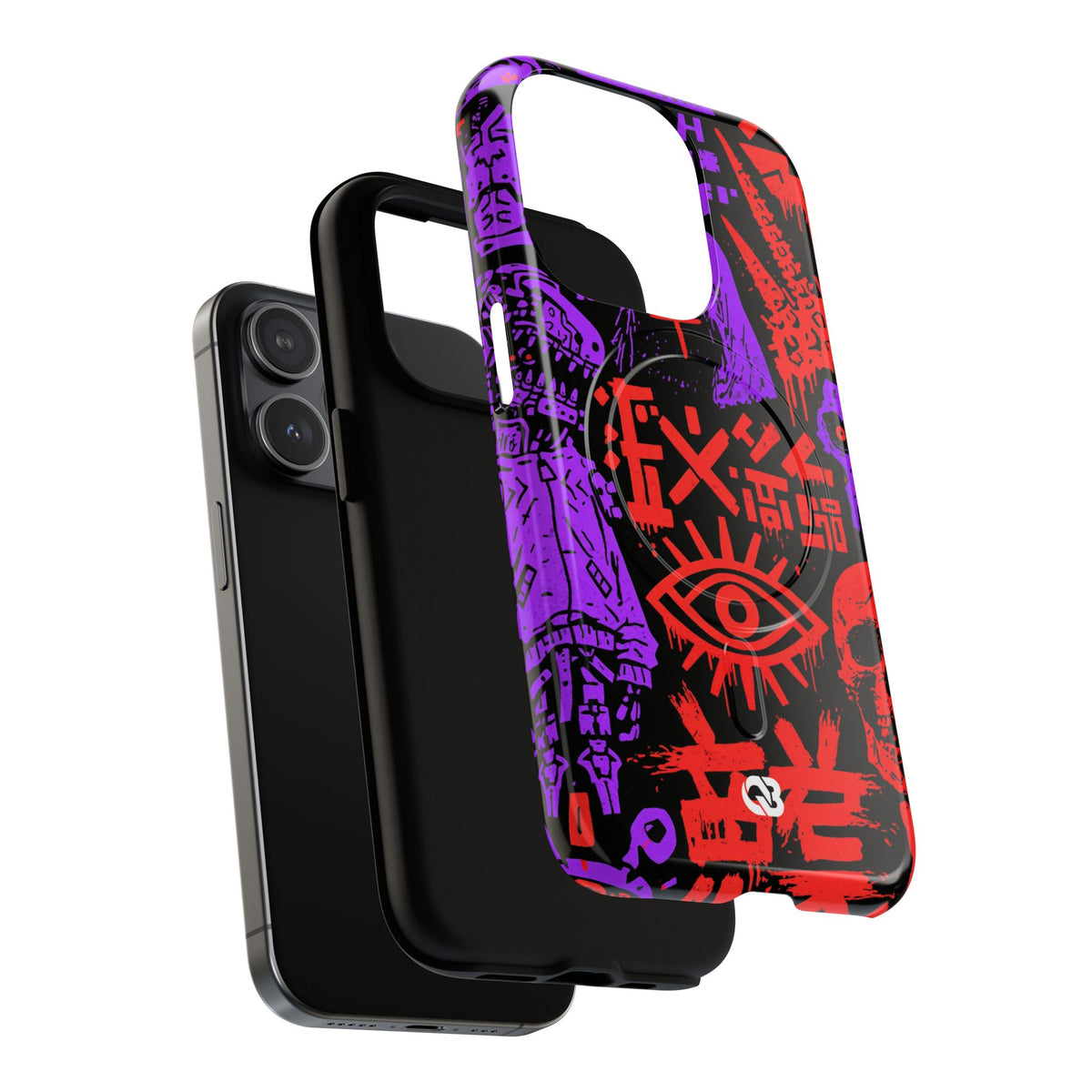 Underground Cyber Glyphs · Tough 2.0 Magnetic Phone Case for iPhone · Black