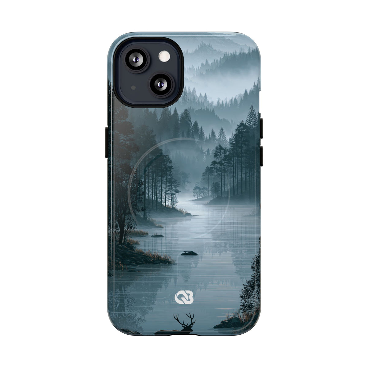 Silent Nordic Fjord · Tough 2.0 Magnetic Phone Case for iPhone · Blue