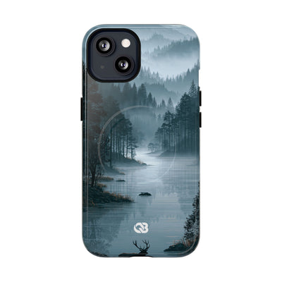 Silent Nordic Fjord · Tough 2.0 Magnetic Phone Case for iPhone · Blue