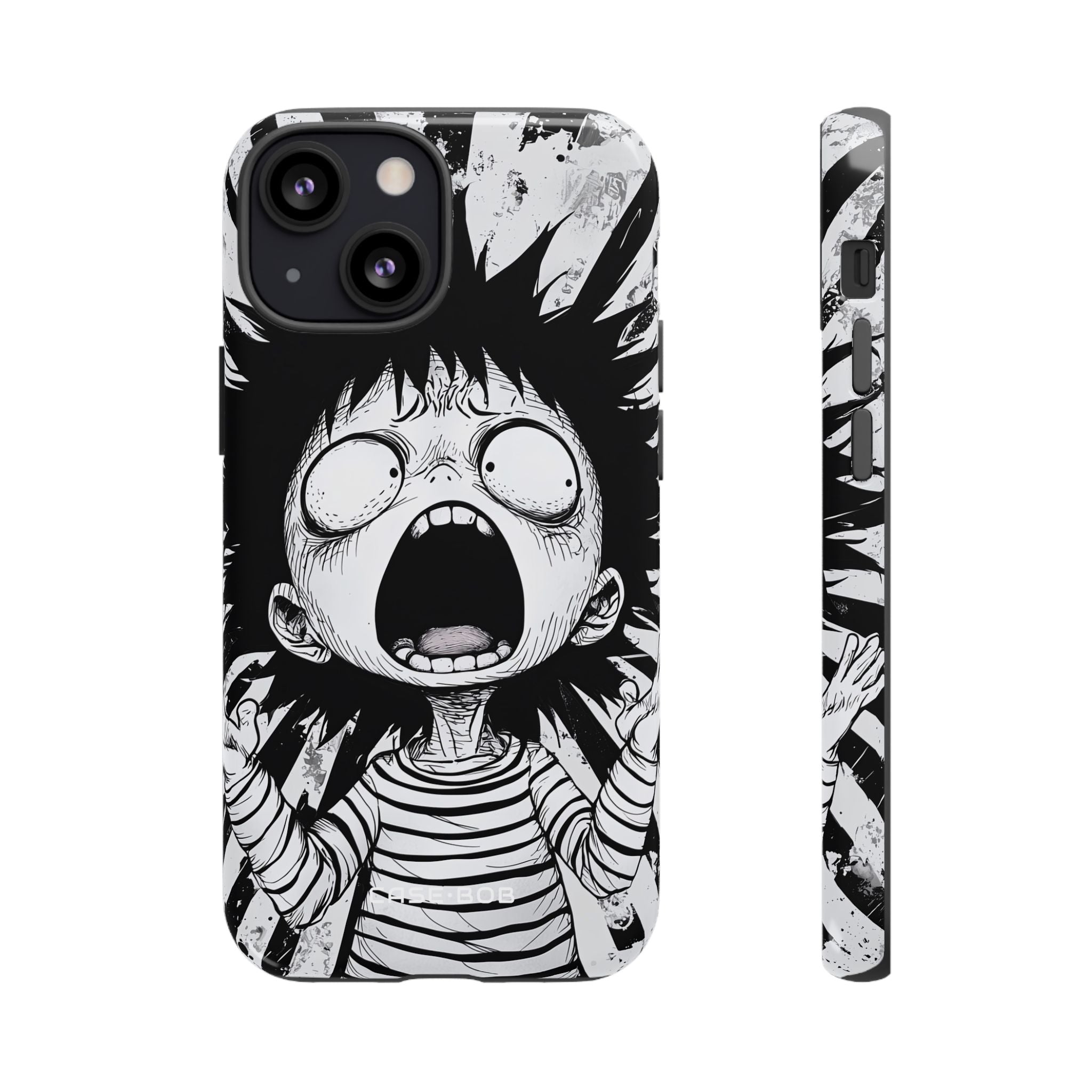 Screaming Stripes iPhone 13 Mini Case - Tough