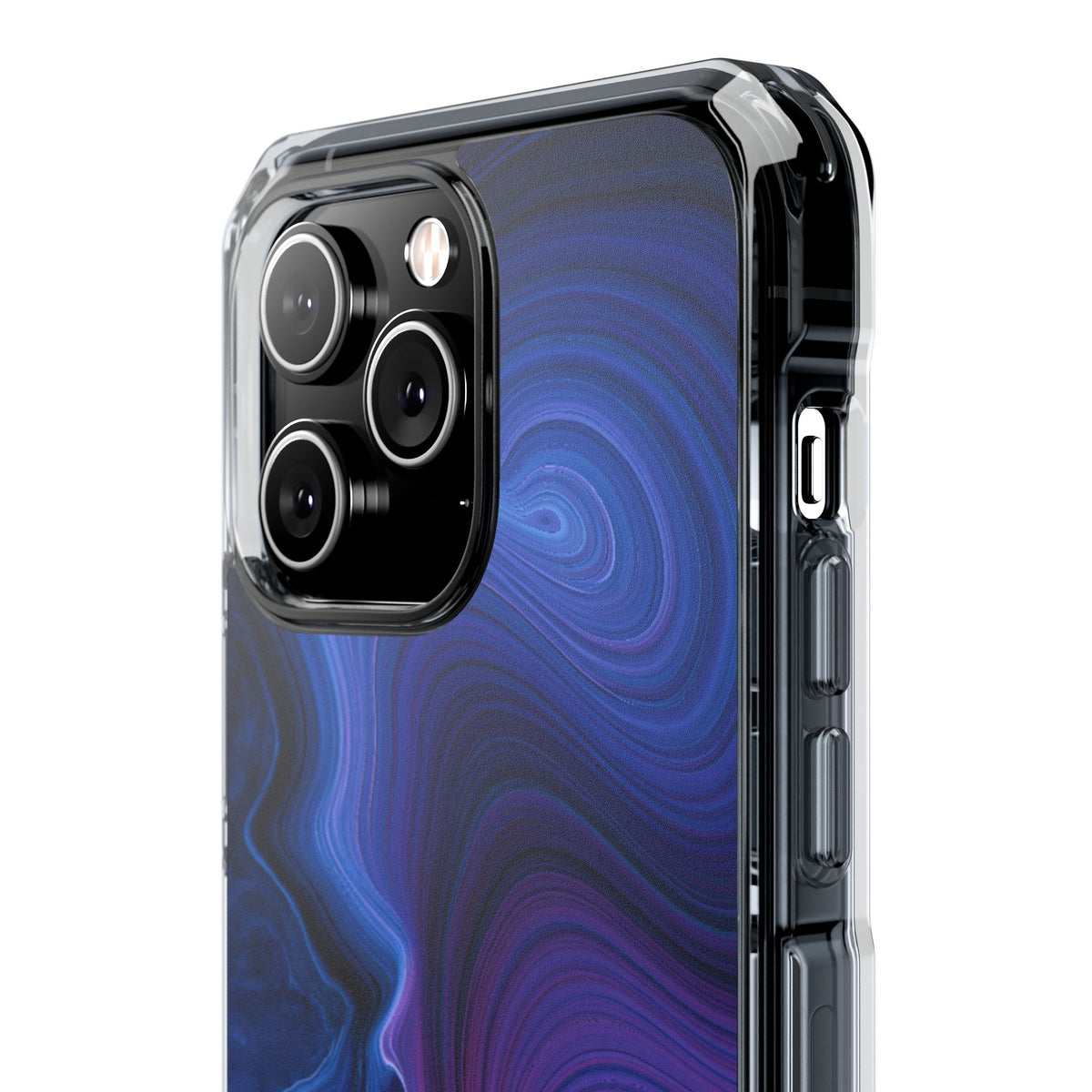 Radiant Strata · Clear Impact Magnetic Phone Case for iPhone · Blue