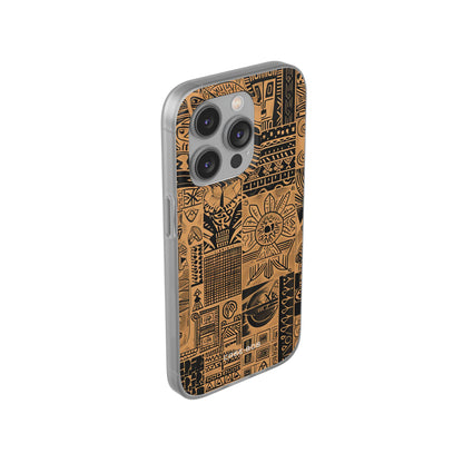 Tribal Faces iPhone 14 Pro Case - Soft