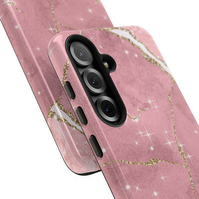 Rose Sparkle Marble · Tough Phone Case for Samsung