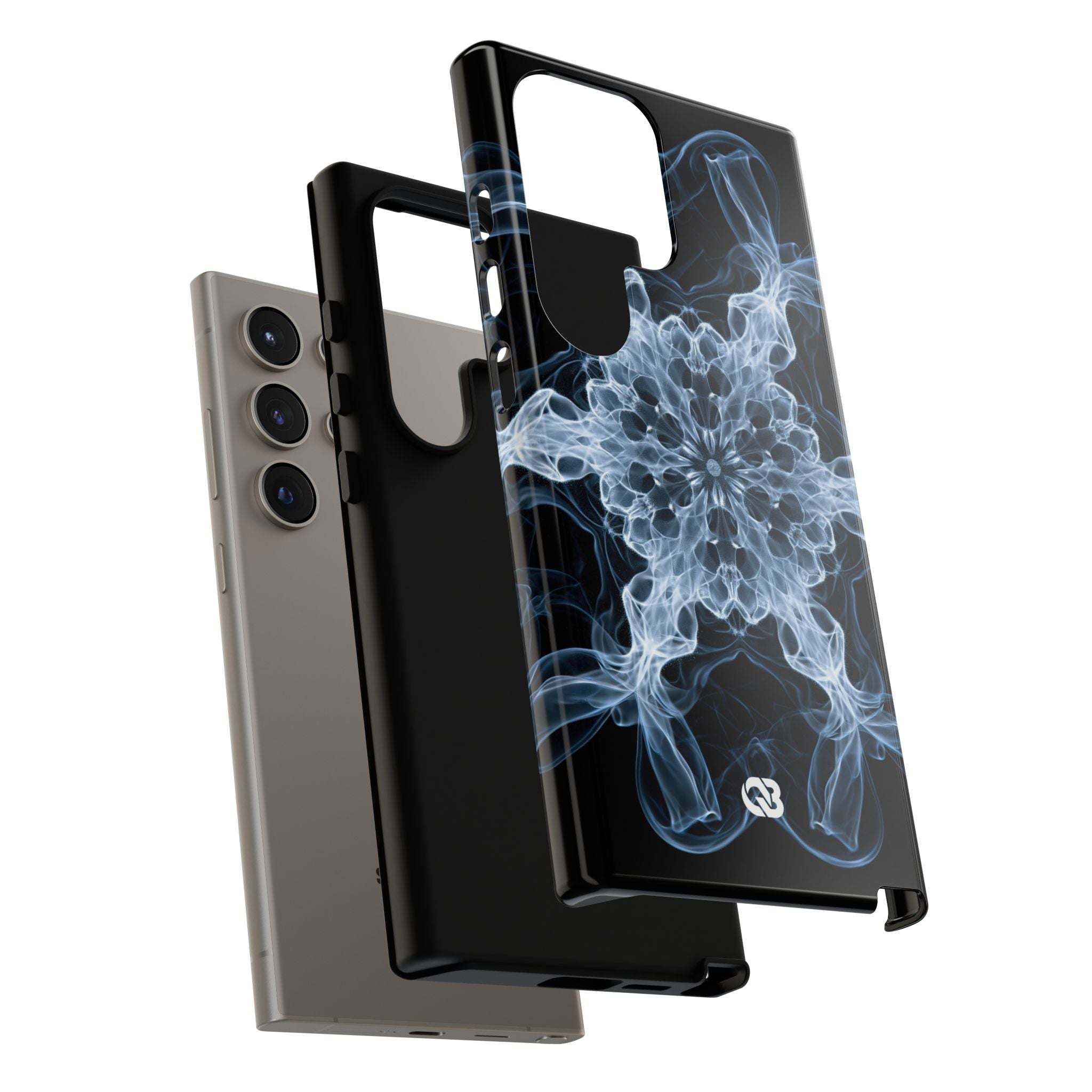 Blue Tough Phone Case for Samsung - Glacial Smoke Crown