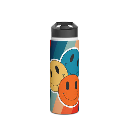 Smiley Trio Radiance - Stainless Steel Water Bottle
