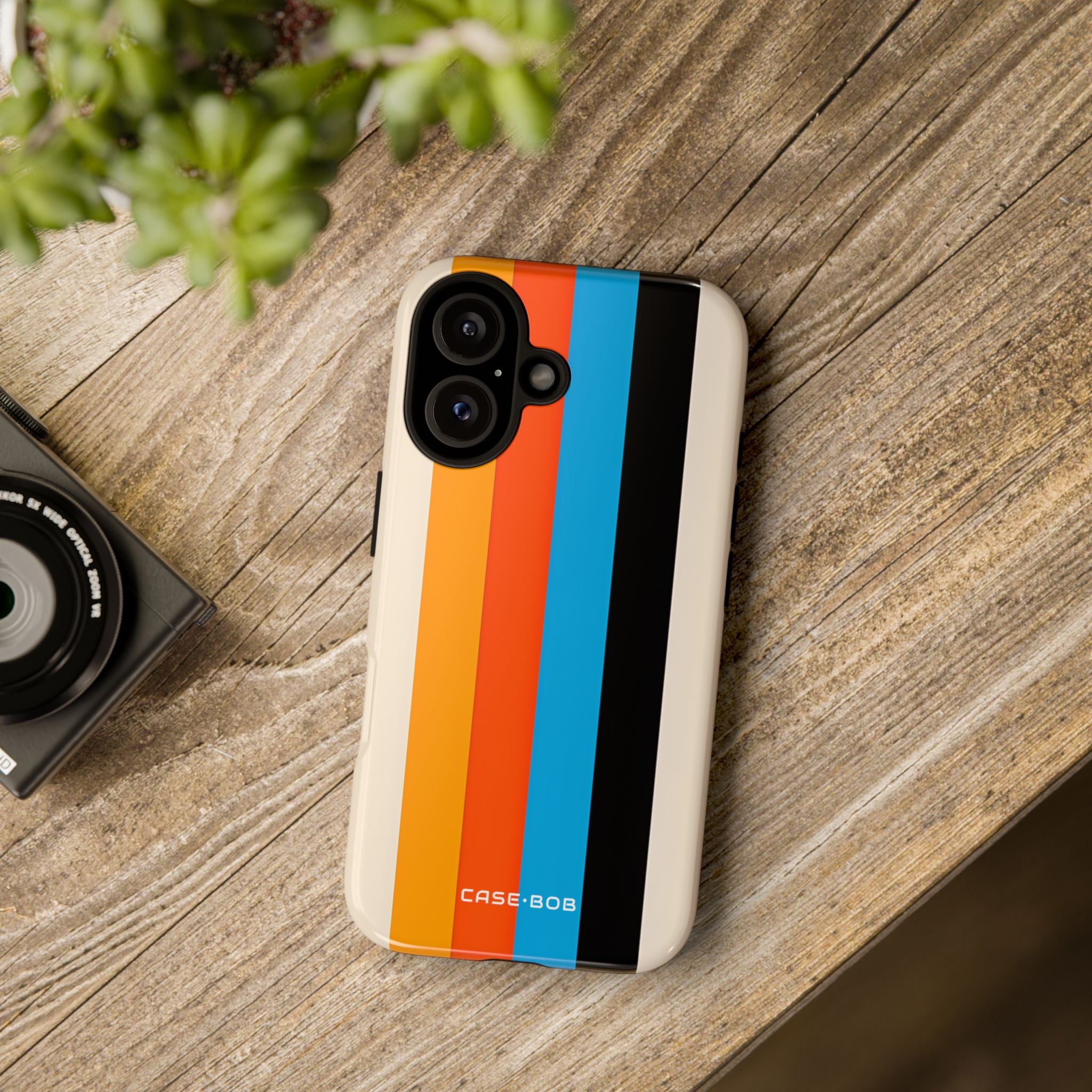Vivid Stripe Harmony iPhone 16 Case - Tough