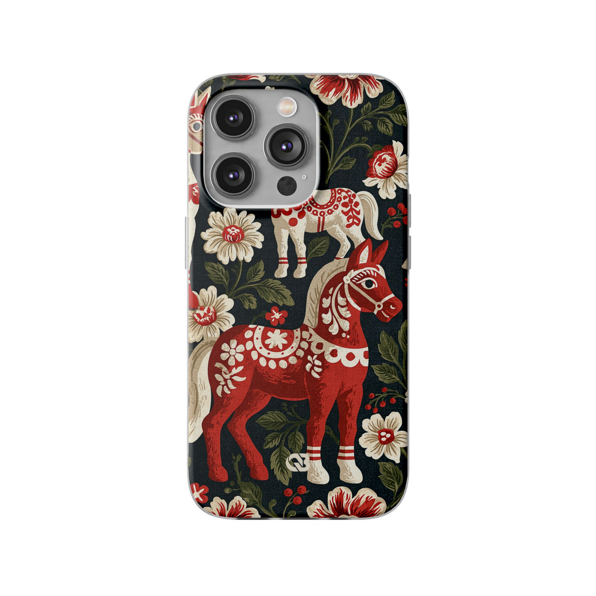Nordic Dala Meadow · Lite Phone Case for iPhone ·  Red
