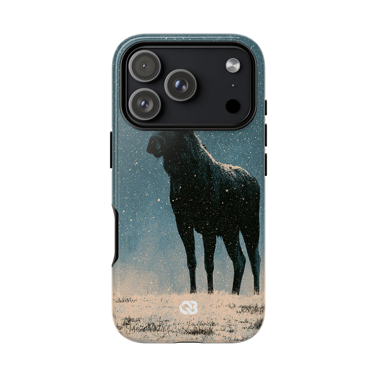 Nordic Boreal Moose · Tough Phone Case for iPhone · Blue