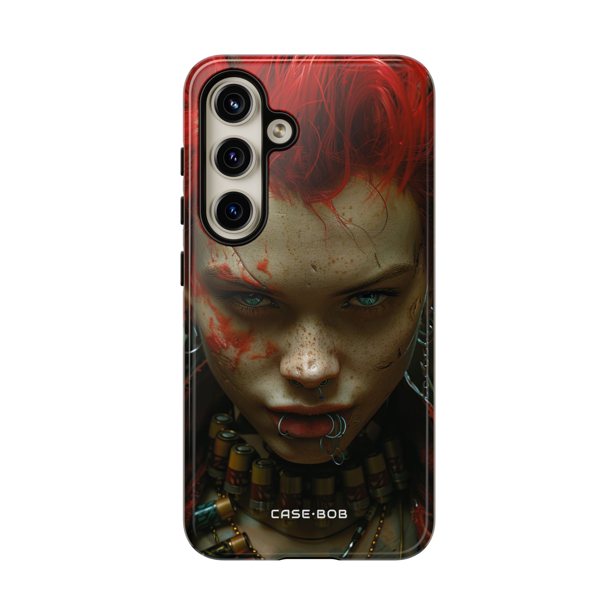 Red Spike Gaze Samsung S24 Case - Tough