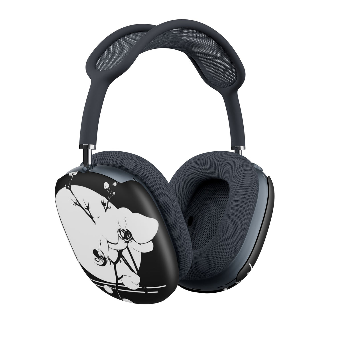 Nocturne Orchid Bloom · Hard Case for AirPods Max · Black