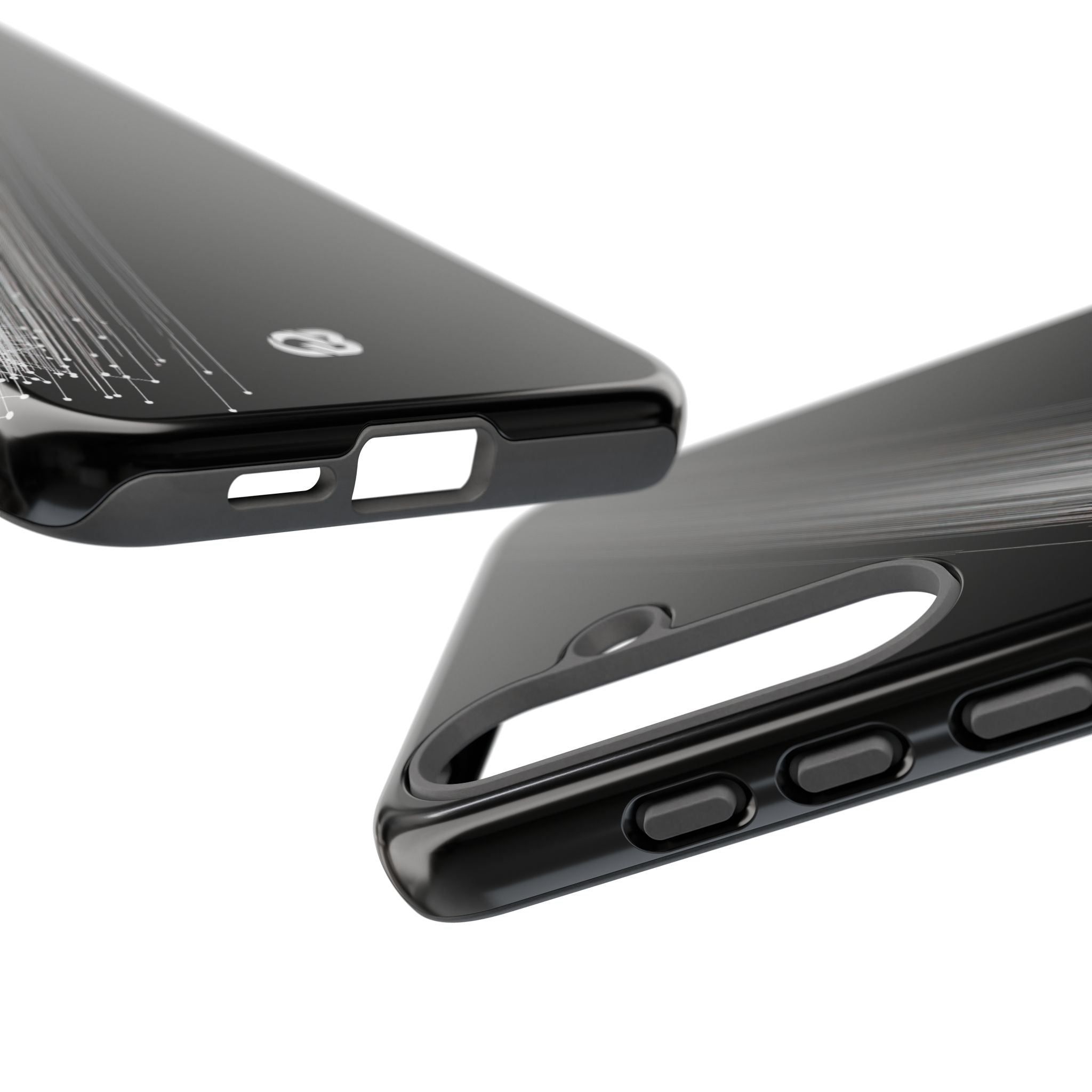 Black Tough Phone Case for Samsung - Linear Velocity Beam