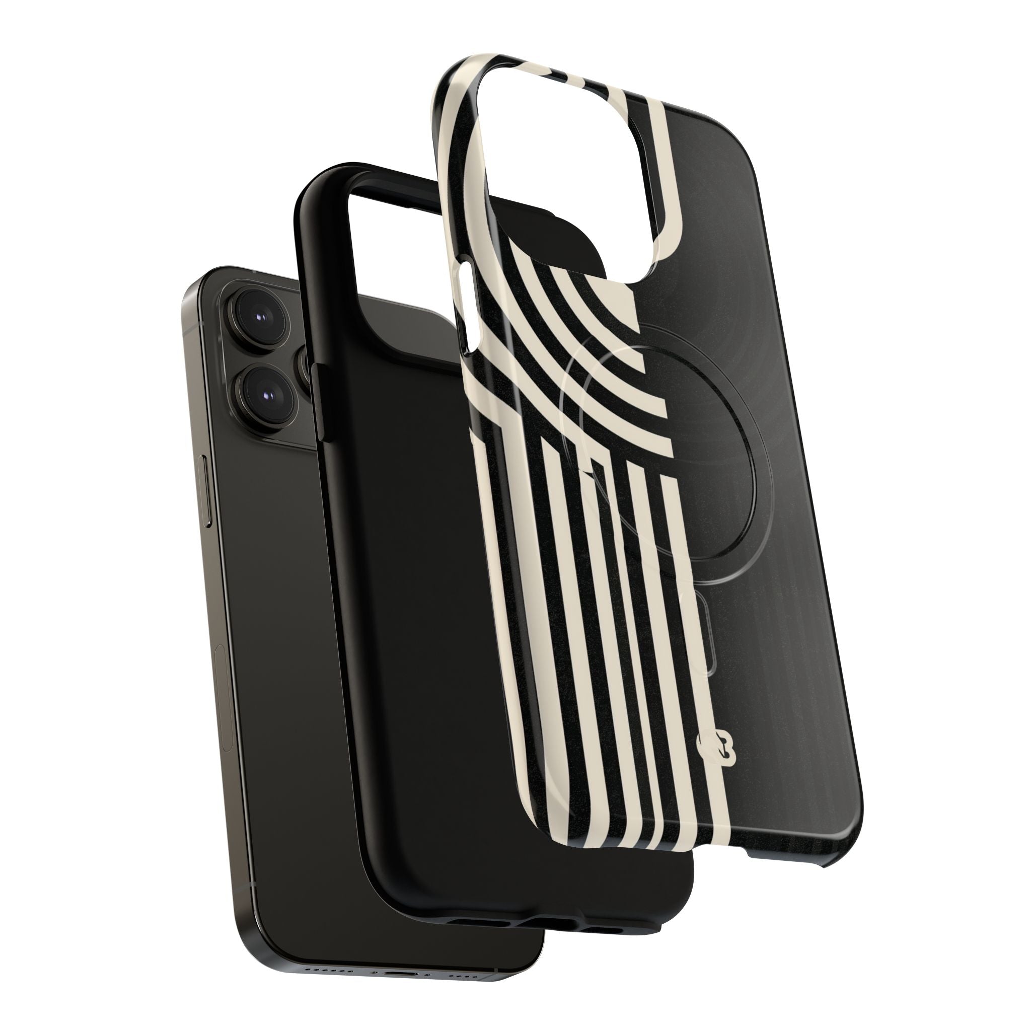 Beige Tough 2.0 Magsafe Phone Case for iPhone - Monolith Ivory Signal