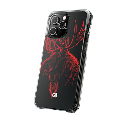 Nordic Elk · Clear Impact Magnetic Phone Case for iPhone · Black