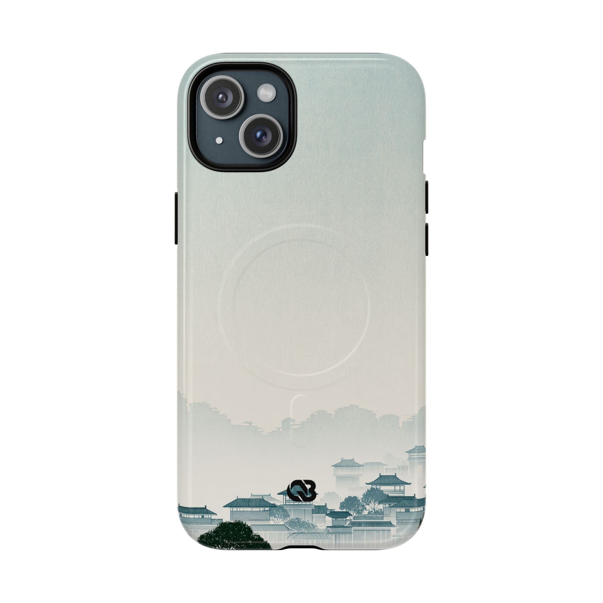 Blue Tough 2.0 Magsafe Phone Case for iPhone - Mist Valley Pagoda