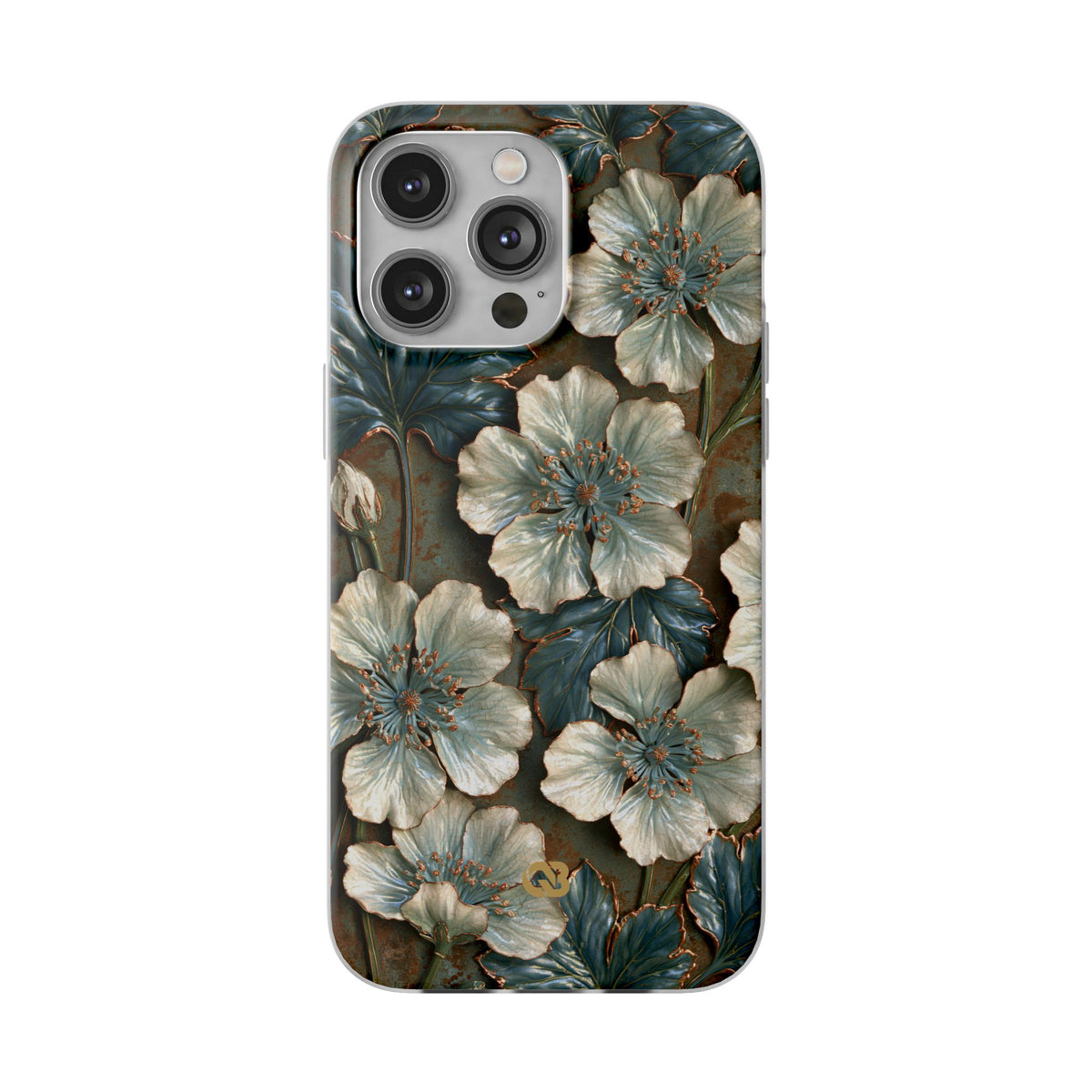 Gilded Blossom Reverie · Lite Phone Case for iPhone ·  Teal