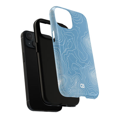 Glacial Basin Topo · Tough 2.0 Magnetic Phone Case for iPhone · Blue