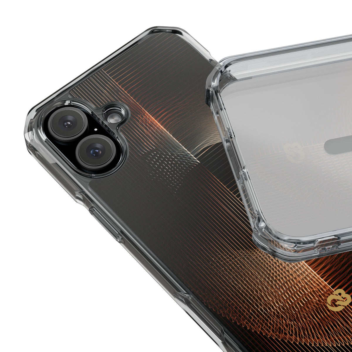 Amber Meridian · Clear Impact Magnetic Phone Case for iPhone · Black