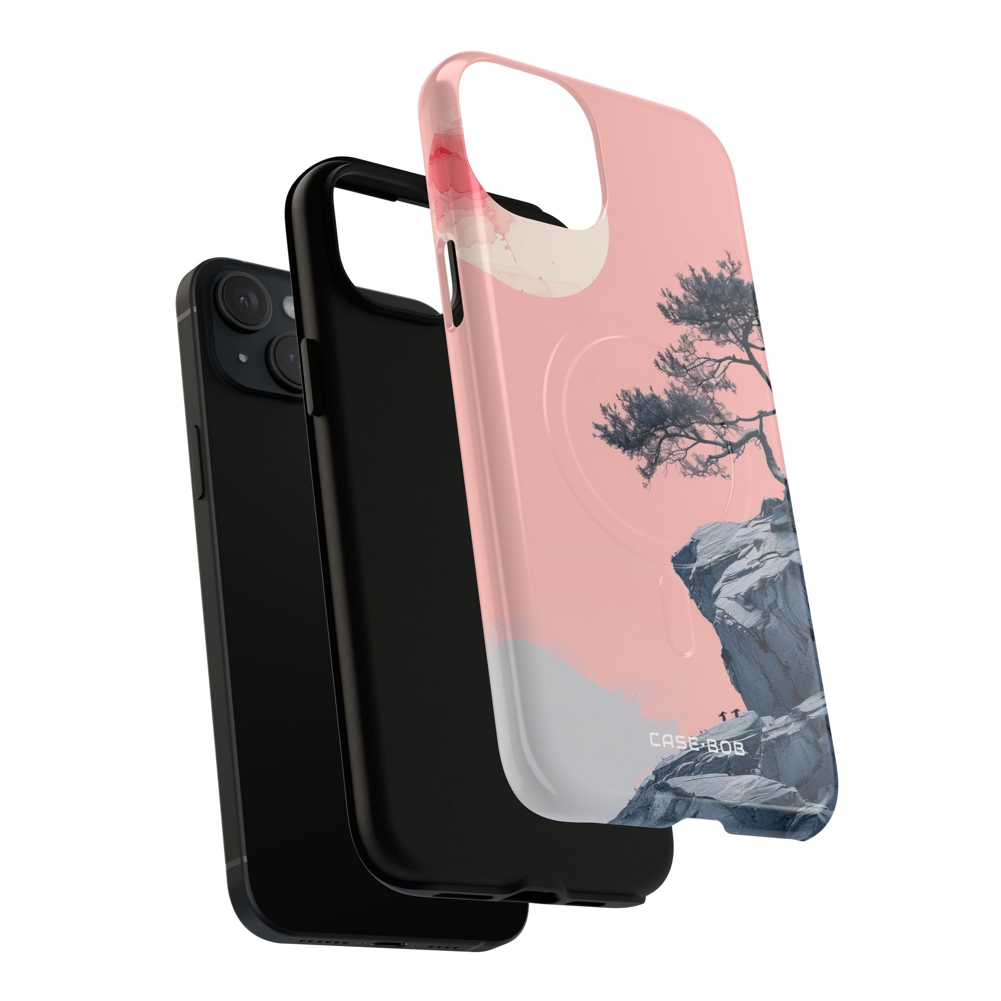 Crimson Moon Tree iPhone 15 Plus Case - Tough+