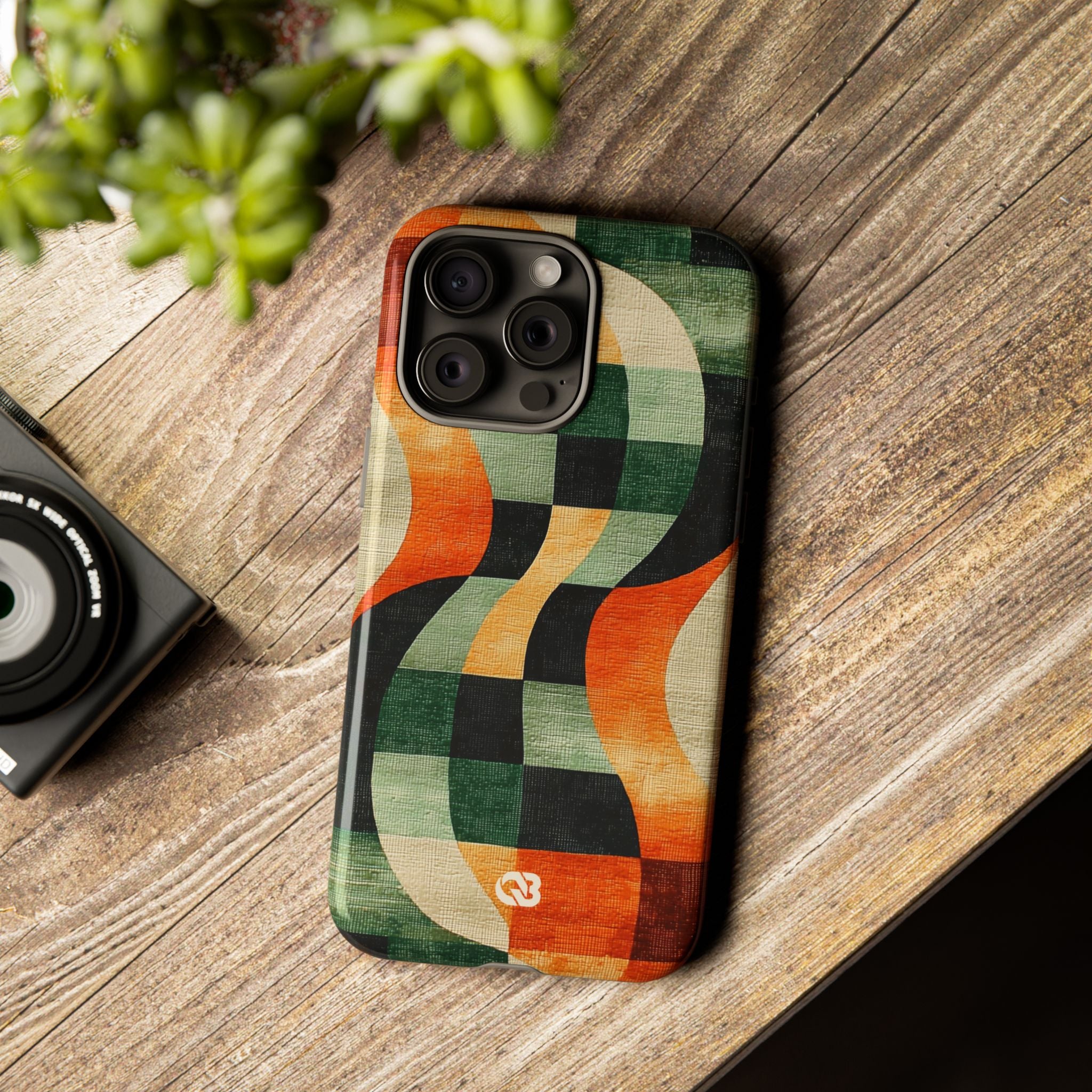 Burnt Orange Curve · Tough Etui na telefon dla iPhone