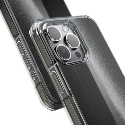 Black Impact MagSafe Phone Case for iPhone - Brutalist Pixel Monolith
