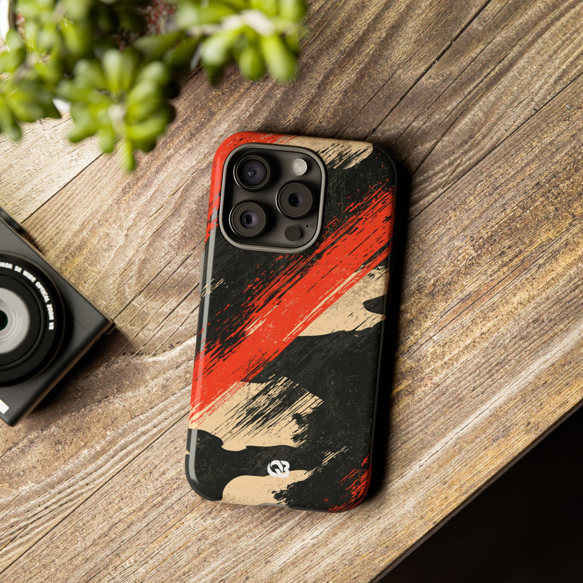 Urban Slash Camo · Tough Phone Case for iPhone · Black