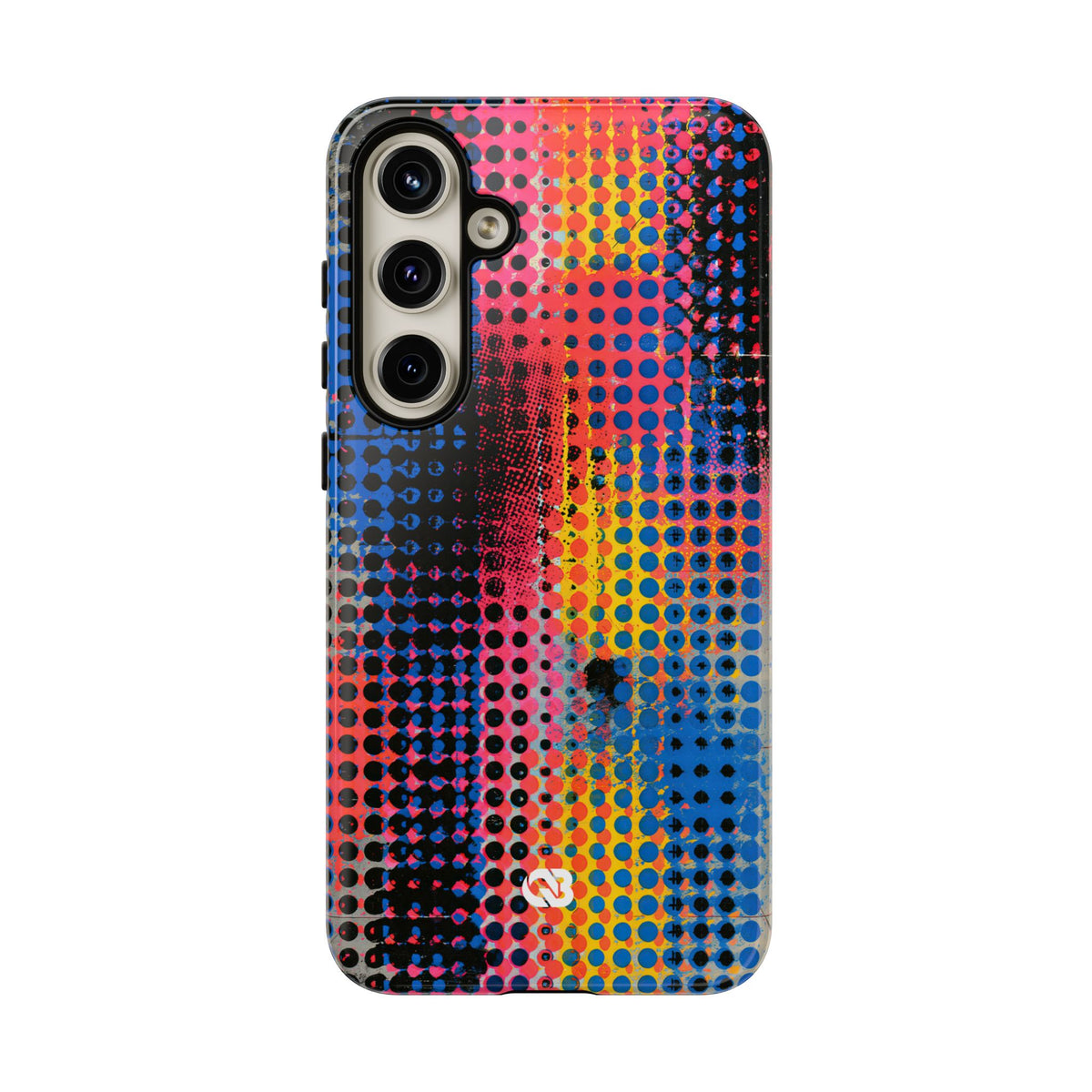 Chromatic Halftone Grid · Tough Phone Case for Samsung · Blue