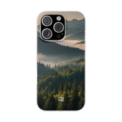 Foggy Mountain Ridge · Soft Phone Case for iPhone