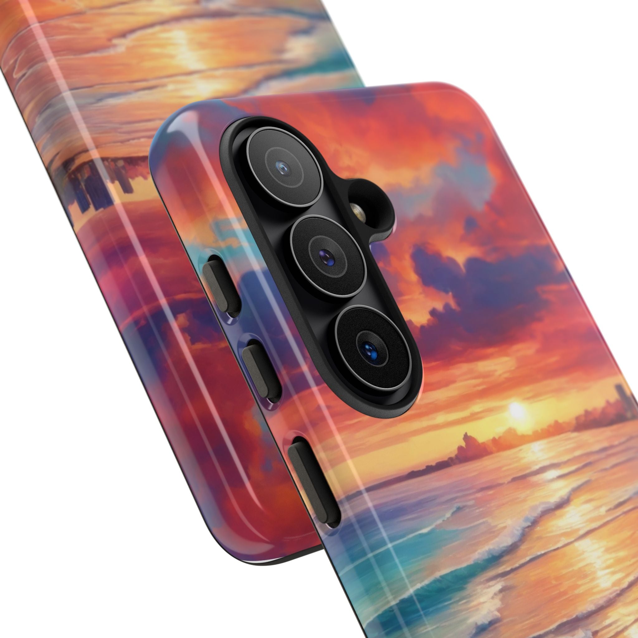 Crimson Shore Horizon · Tough Phone Case for Samsung