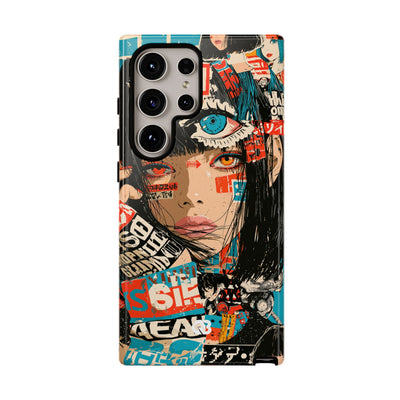 Shibuya Street Collage · Tough Phone Case for Samsung · Red
