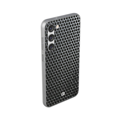 Brushed Perforated Steel · Lite Phone Case for Samsung · Silver