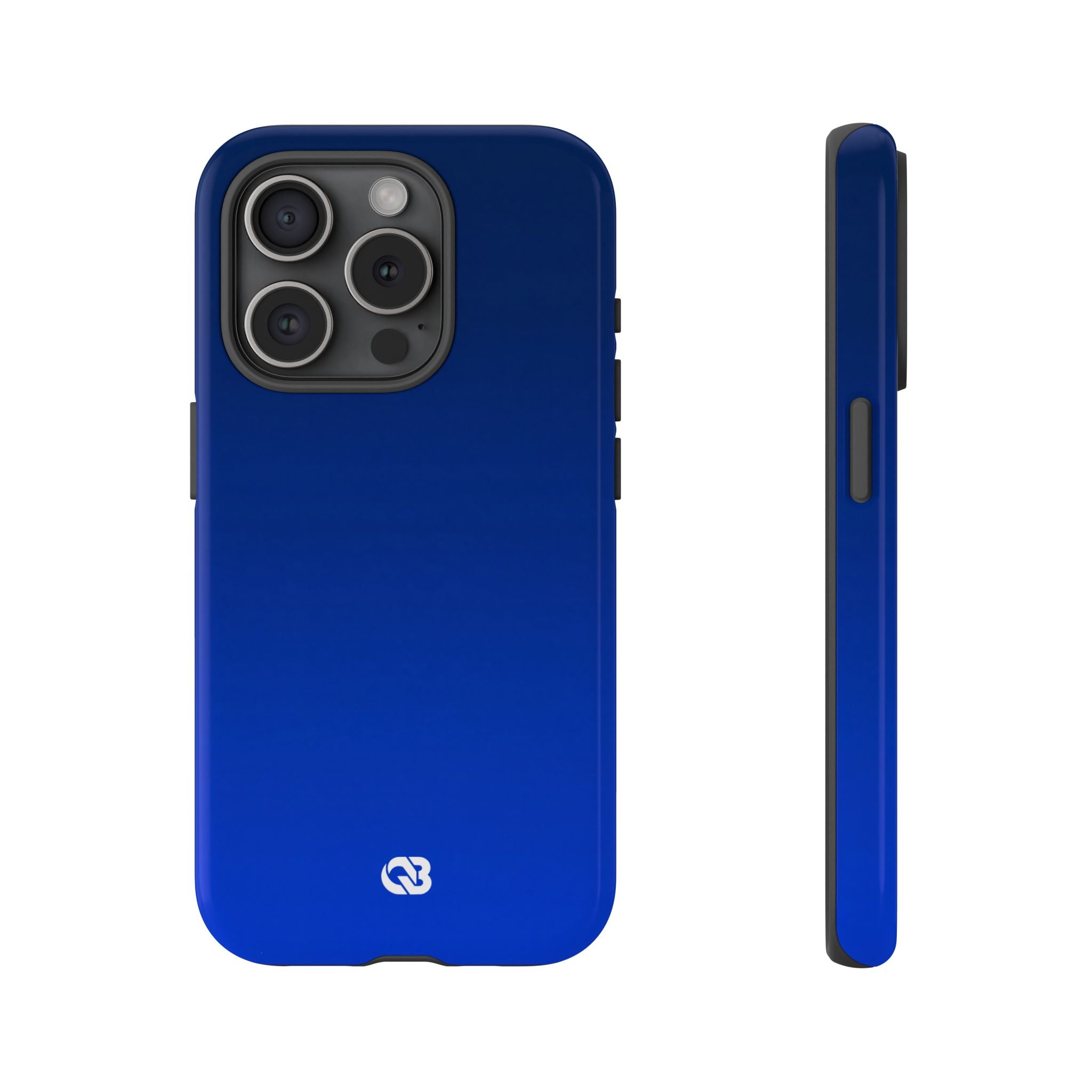 Blue Tough Phone Case for iPhone - Cobalt Depth Shift
