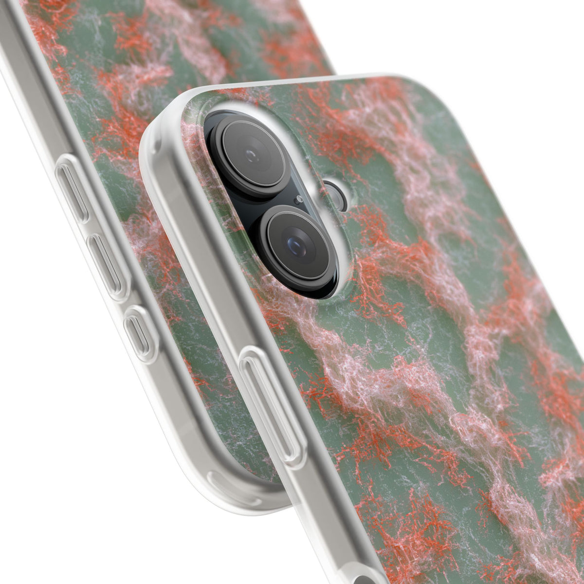Coral Pixel Matrix · Lite Phone Case for iPhone ·  Green
