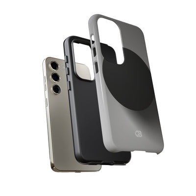 Grey Tough Phone Case for Samsung - Matte Onyx Sphere