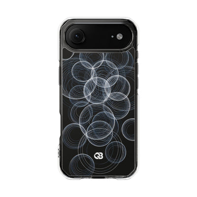 Black Impact MagSafe Phone Case for iPhone - Frosted Ring Matrix
