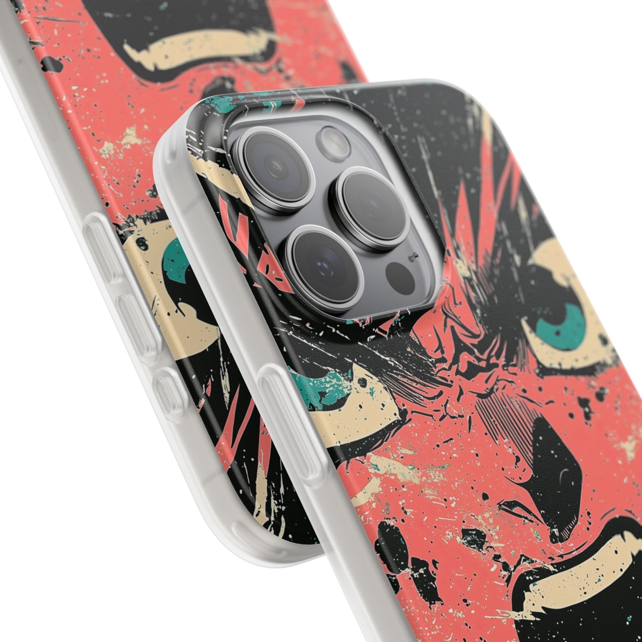 Screaming Face Pink iPhone 15 Pro Max Case - Soft