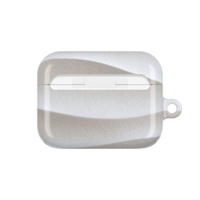 Sculpted Dune Relief · Hard Case for AirPods & AirPods Pro · White