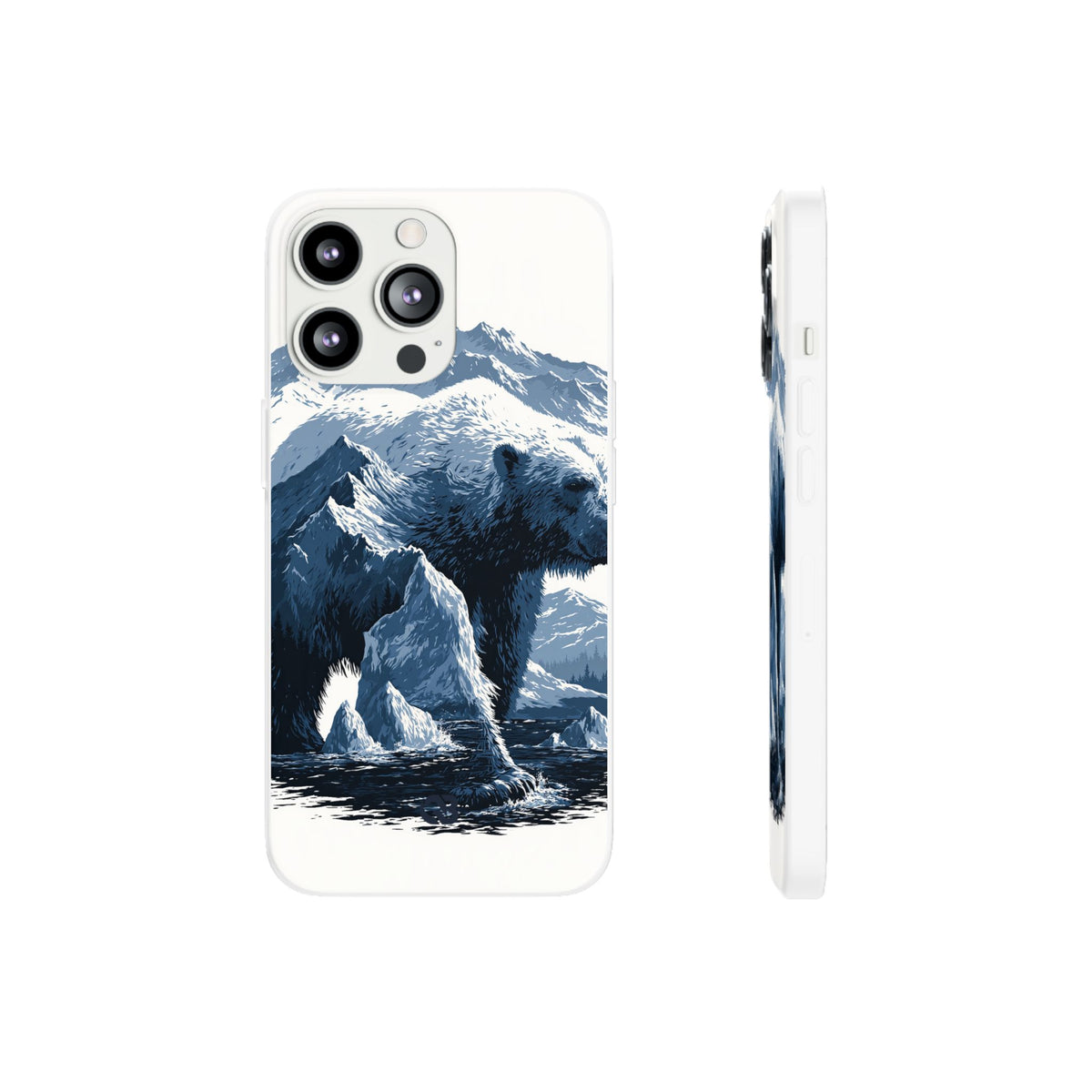 Fjord Summit Bear · Lite Phone Case for iPhone ·  Blue