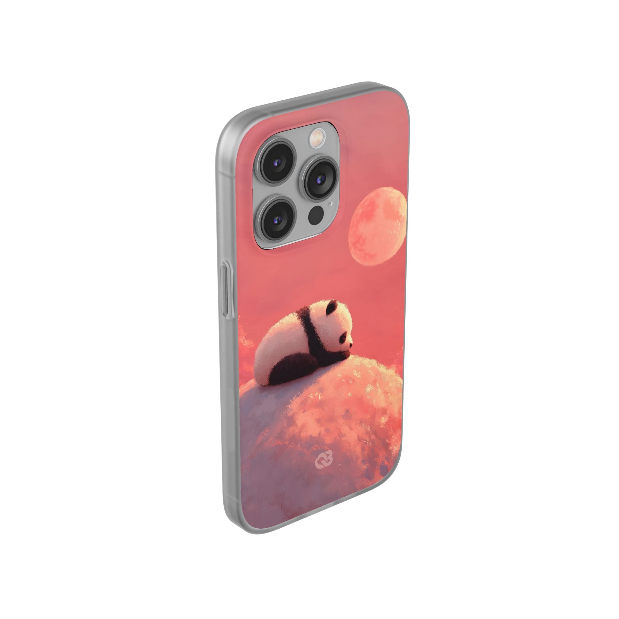 Rose Moon Panda · Soft Phone Case for iPhone