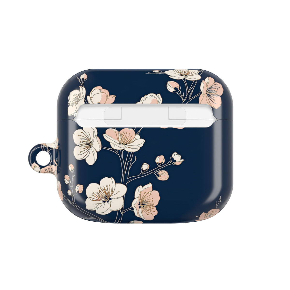 Midnight Plum Blossom · Hard Case for AirPods & AirPods Pro · Blue