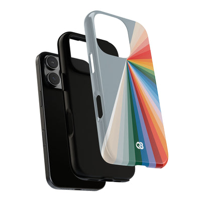 Grey Tough Phone Case for iPhone - Slate Prism Burst