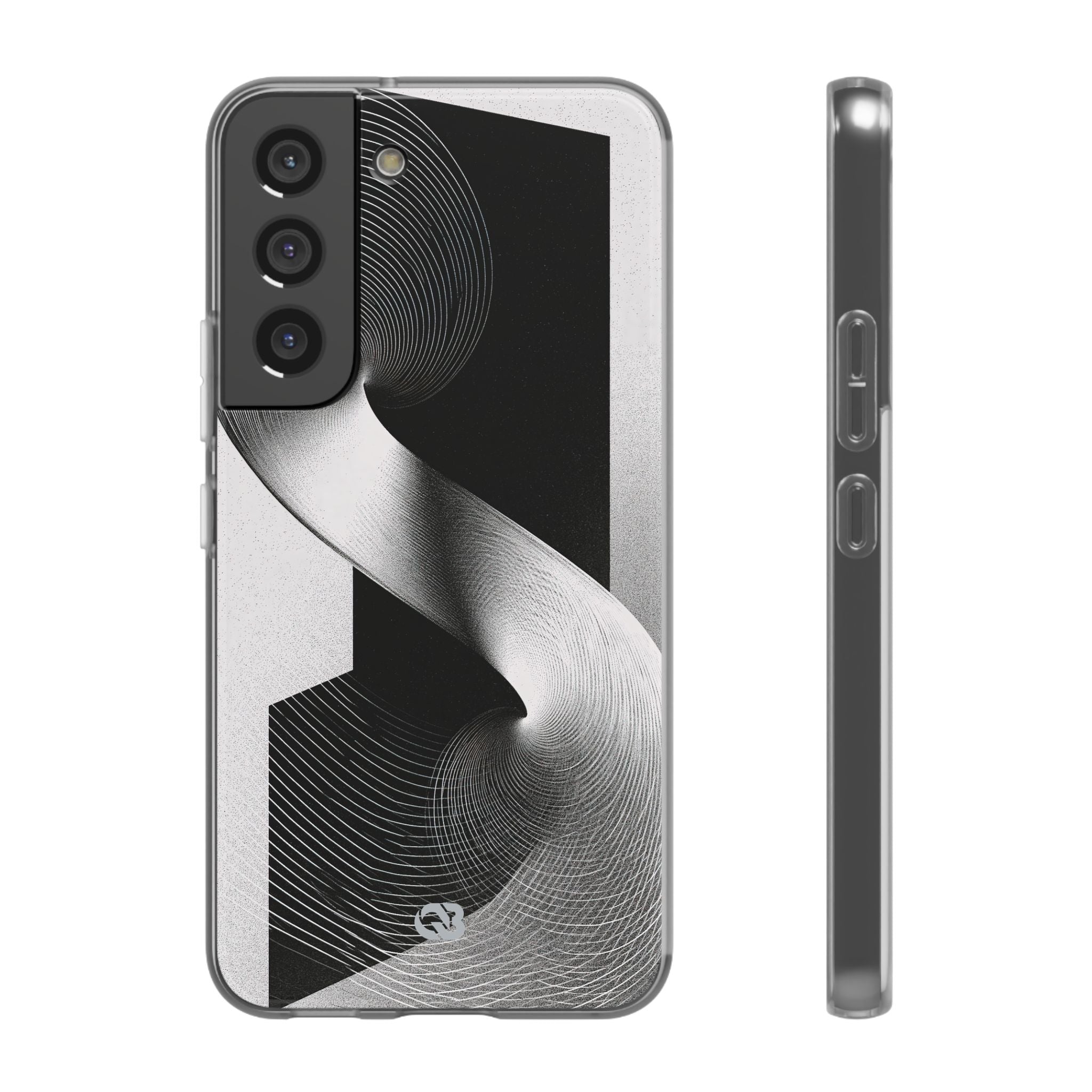 Grey Lite Phone Case for Samsung - Obsidian Moiré Wave