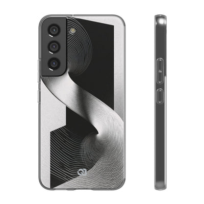 Grey Lite Phone Case for Samsung - Obsidian Moiré Wave