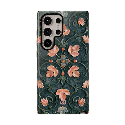 Florentine Rose Arabesque · Tough Phone Case for Samsung · Green