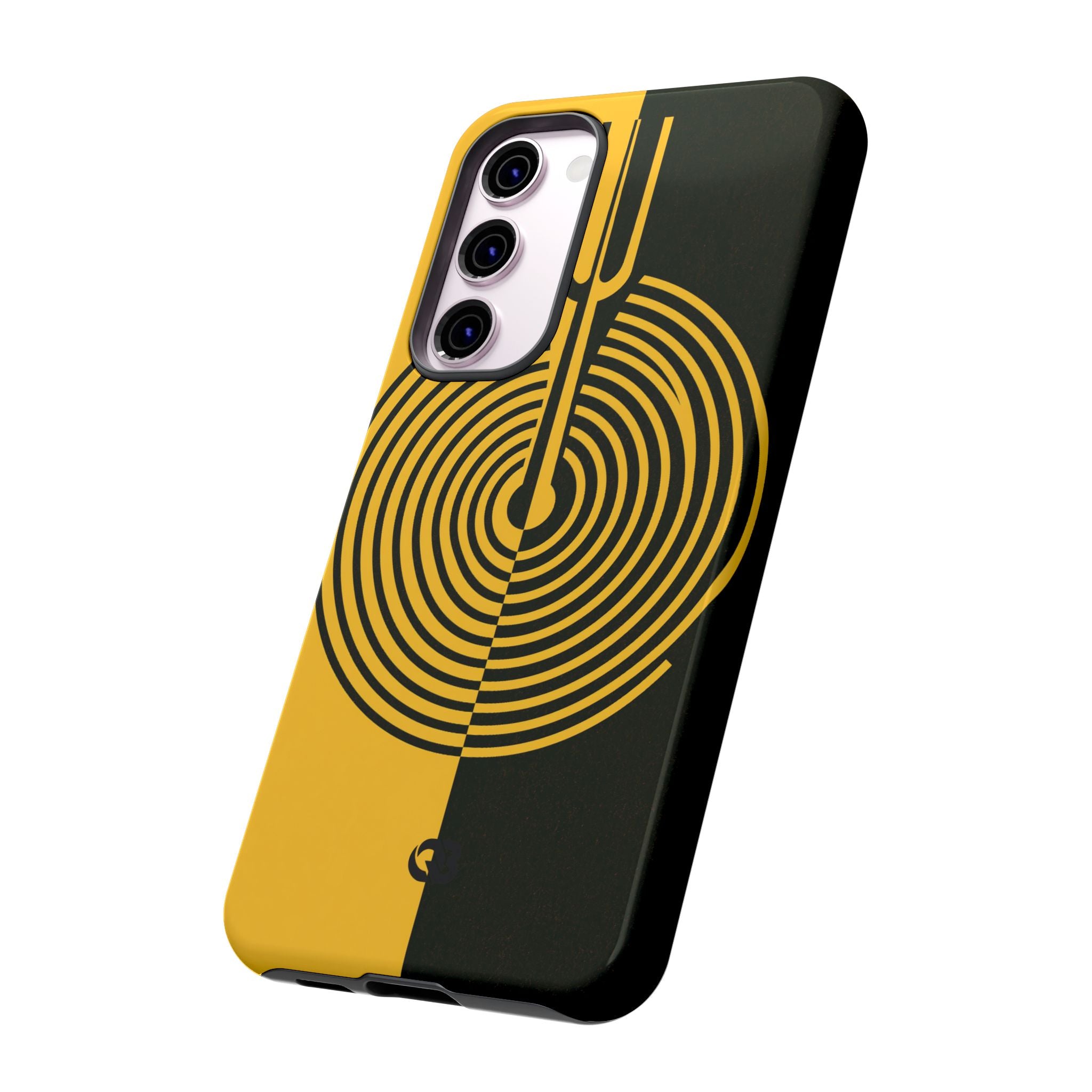 Yellow Tough Phone Case for Samsung - Voltage Sector Pulse