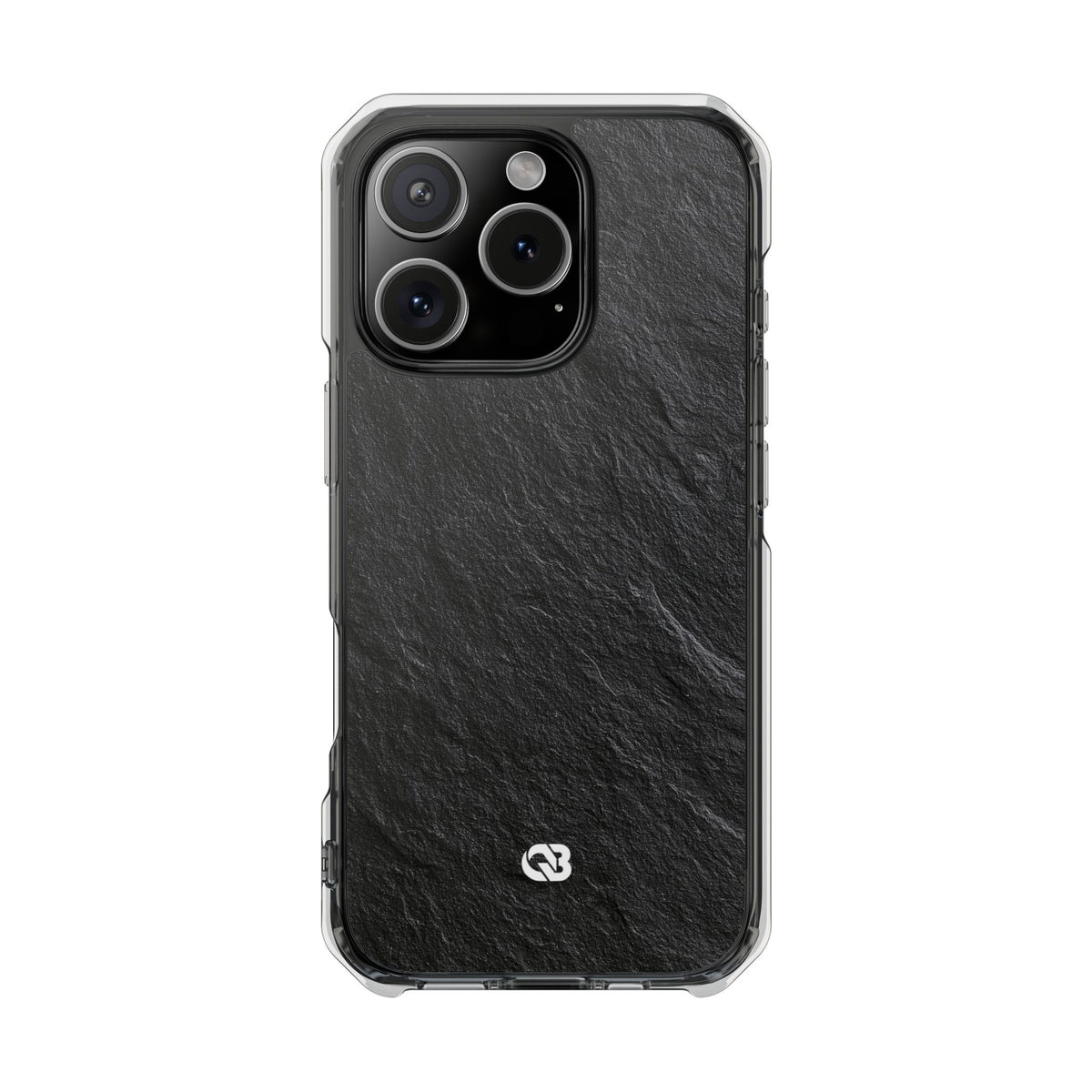 Obsidian Slate · Clear Impact Magnetic Phone Case for iPhone ·  Black