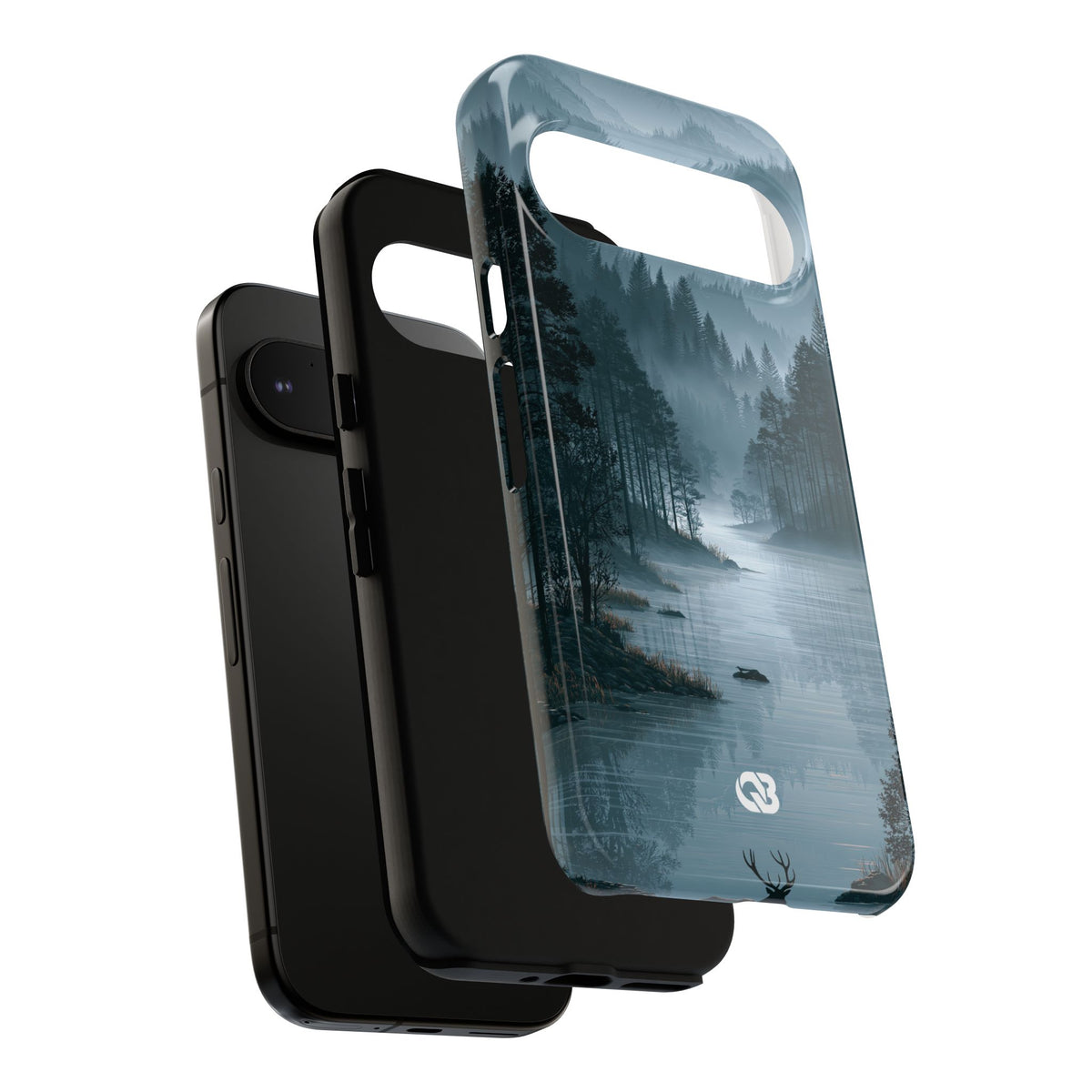 Silent Nordic Fjord · Tough Phone Case for Pixel ·  Blue