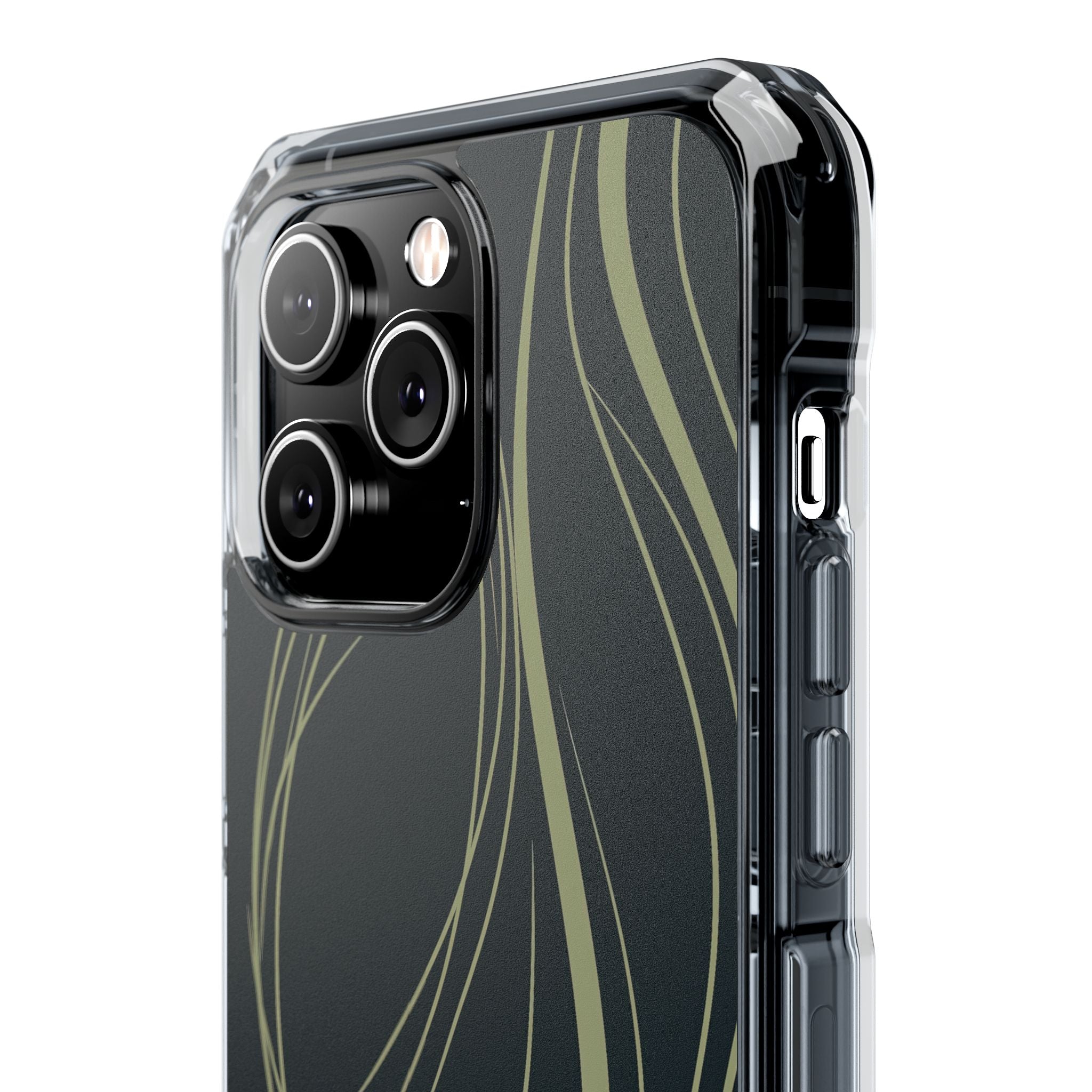 Green Impact MagSafe Phone Case for iPhone - Obsidian Sage Flow