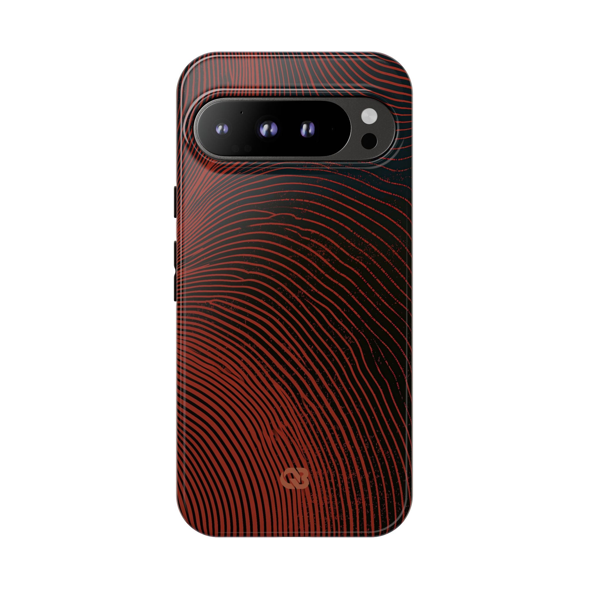 Red Tough Phone Case for Google Pixel - Terracotta Nerve Map