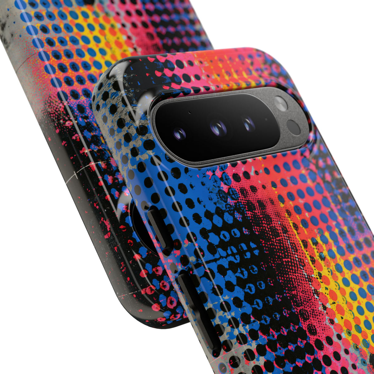 Chromatic Halftone Grid · Tough Phone Case for Pixel ·  Blue